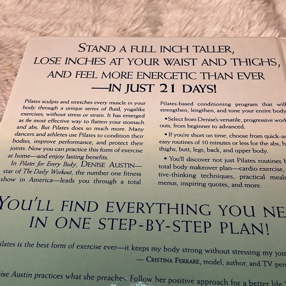 Pilates Hardback Exercise Fitness Workout Plan Book! EUC! Body Makeover! Health! - Picture 5 of 11